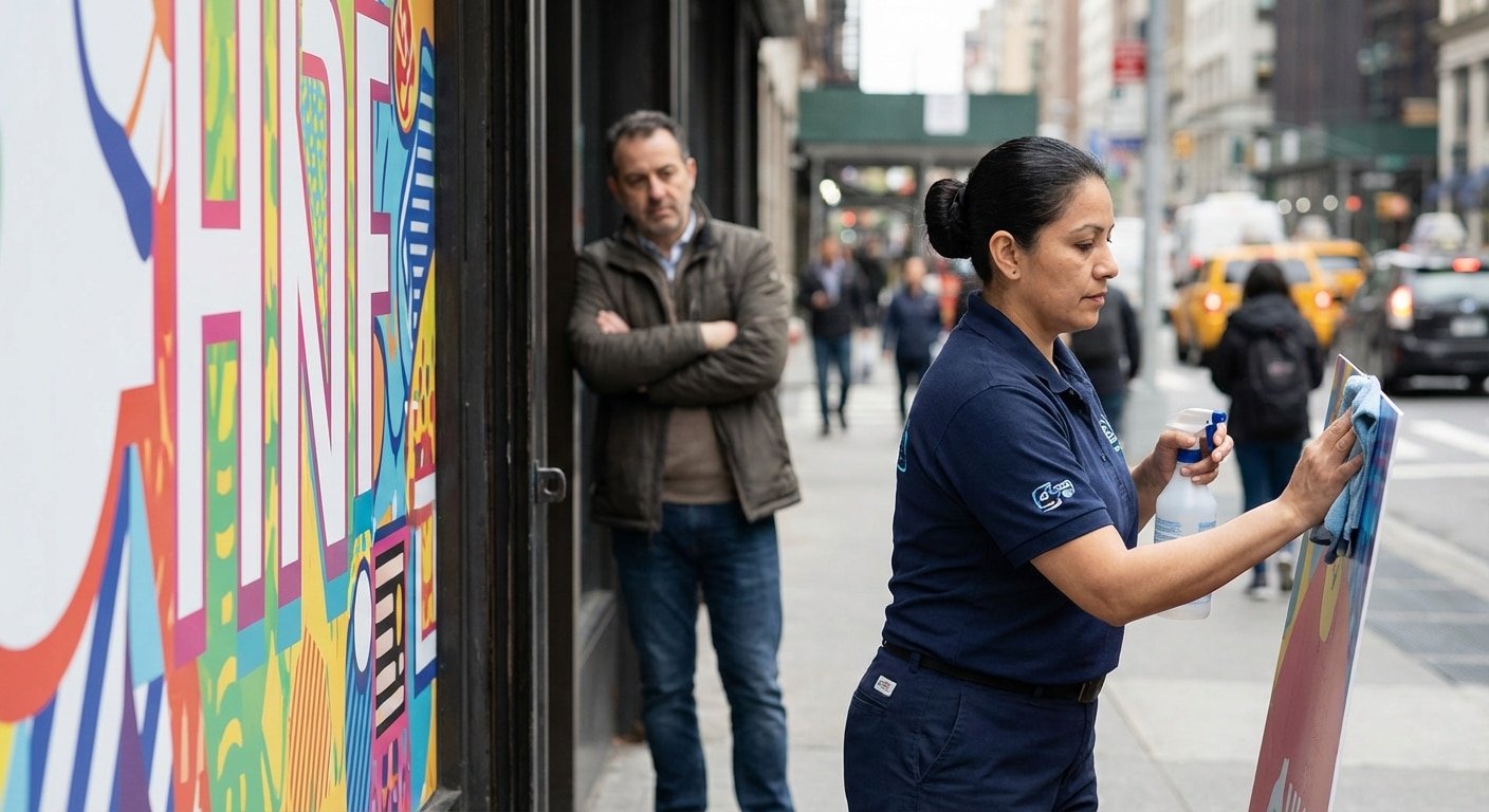 ป้ายหมองต้องอ่าน! 4 วิธีดูแล 'ไวนิล-สติ๊กเกอร์' ให้สีสดทนแดด ปี 2026 - how-to-clean-maintain-vinyl-sticker-signage-tips