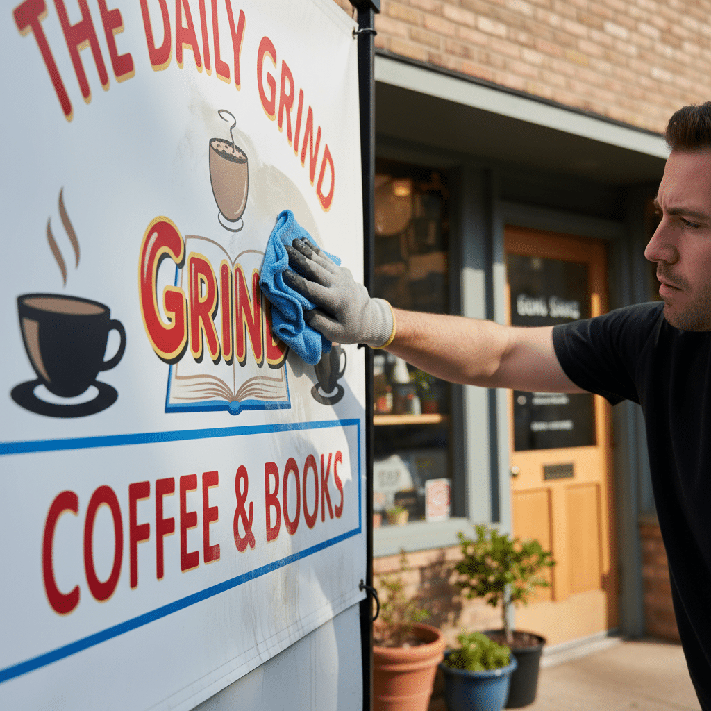 ป้ายหมองต้องอ่าน! วิธีทำความสะอาด 'ไวนิล-สติ๊กเกอร์' ให้สีสด ไม่ซีด ไม่ลอก ง่ายนิดเดียว - how-to-clean-maintain-vinyl-sticker-signage