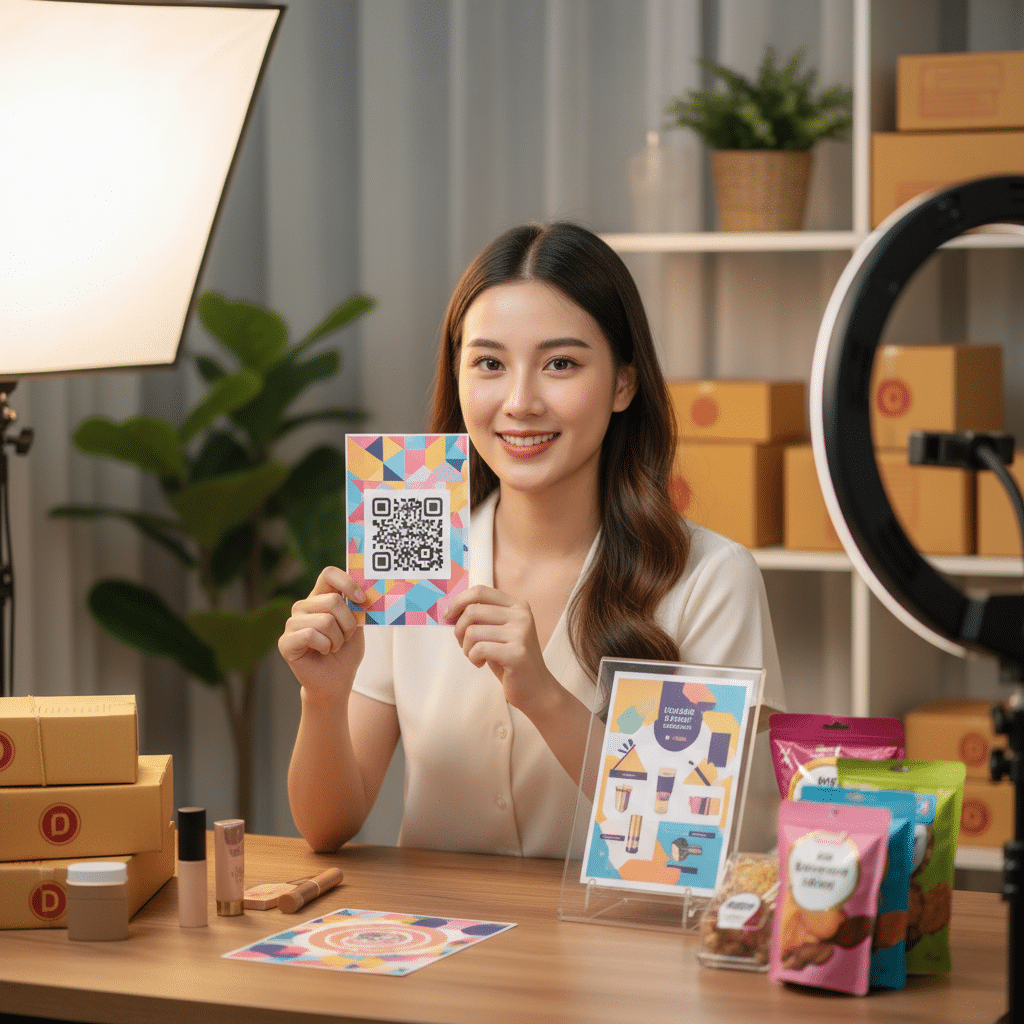 ไลฟ์สดปัง! 4 สื่อสิ่งพิมพ์ที่แม่ค้าออนไลน์ต้องมี - live-commerce-print-marketing-sme