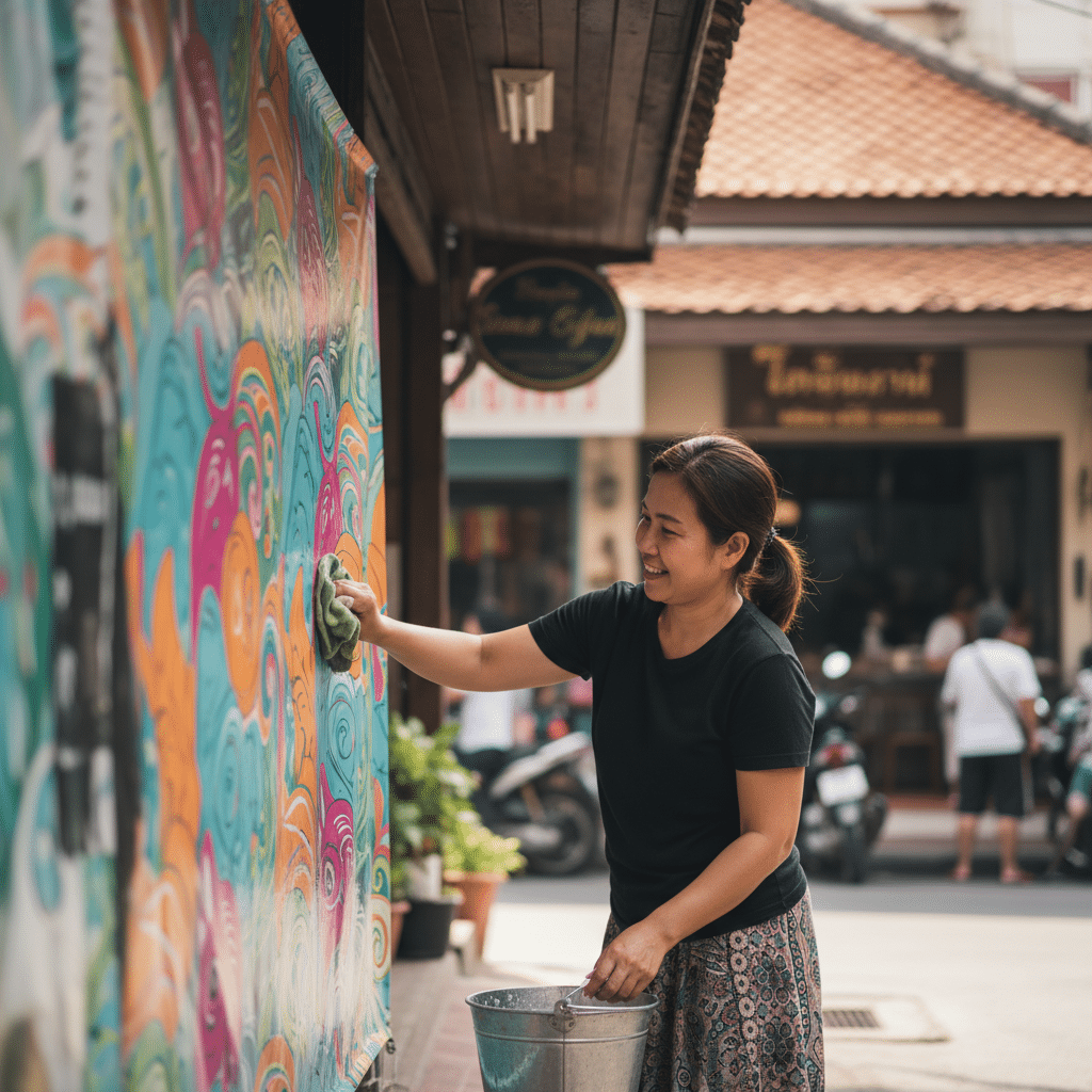 ป้ายไวนิลซีดไว? 5 วิธีดูแลรักษาให้สีสดทนนานสู้แดดไทย - maintain-outdoor-vinyl-signage-lifespan