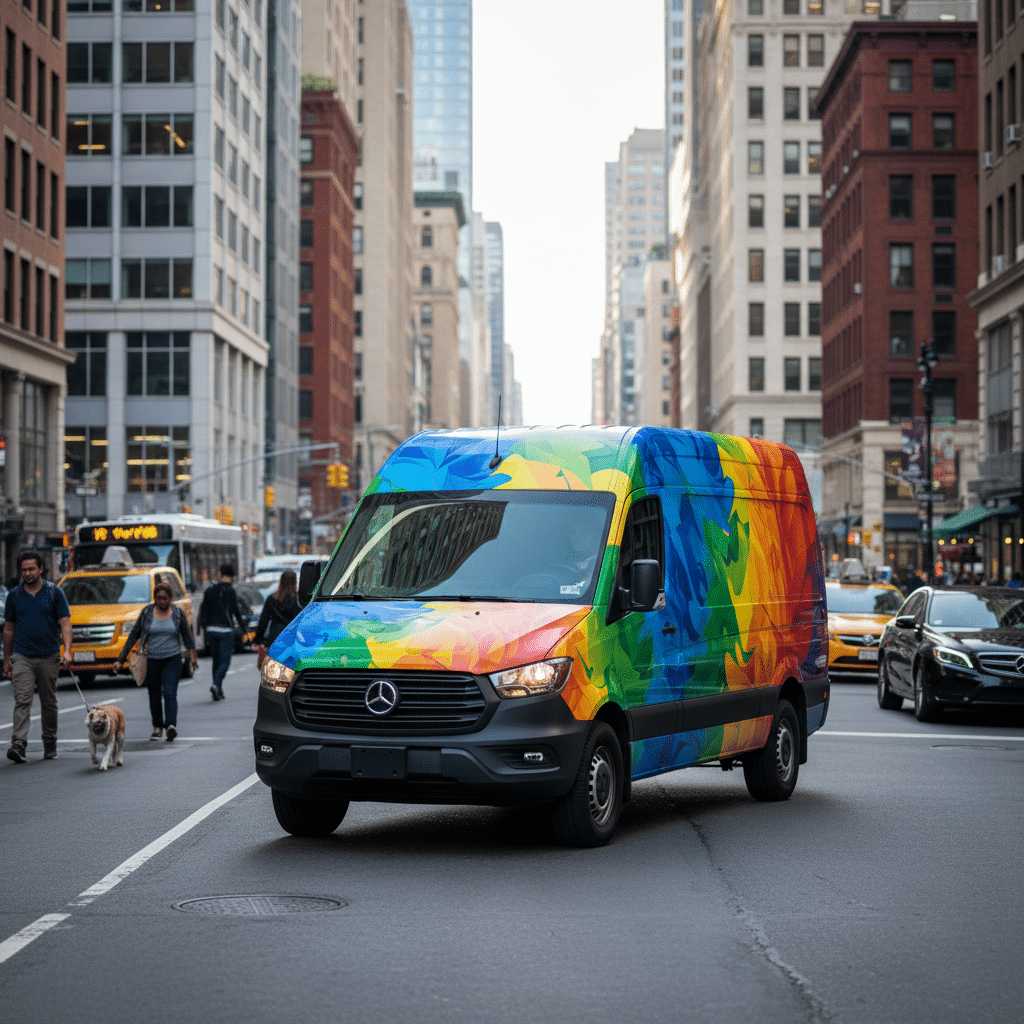 เปลี่ยนรถส่งของเป็น 'Mobile Billboard' โฆษณาวิ่งได้ ยอดขายพุ่ง! - mobile-billboard-car-wrap-advertising-benefits