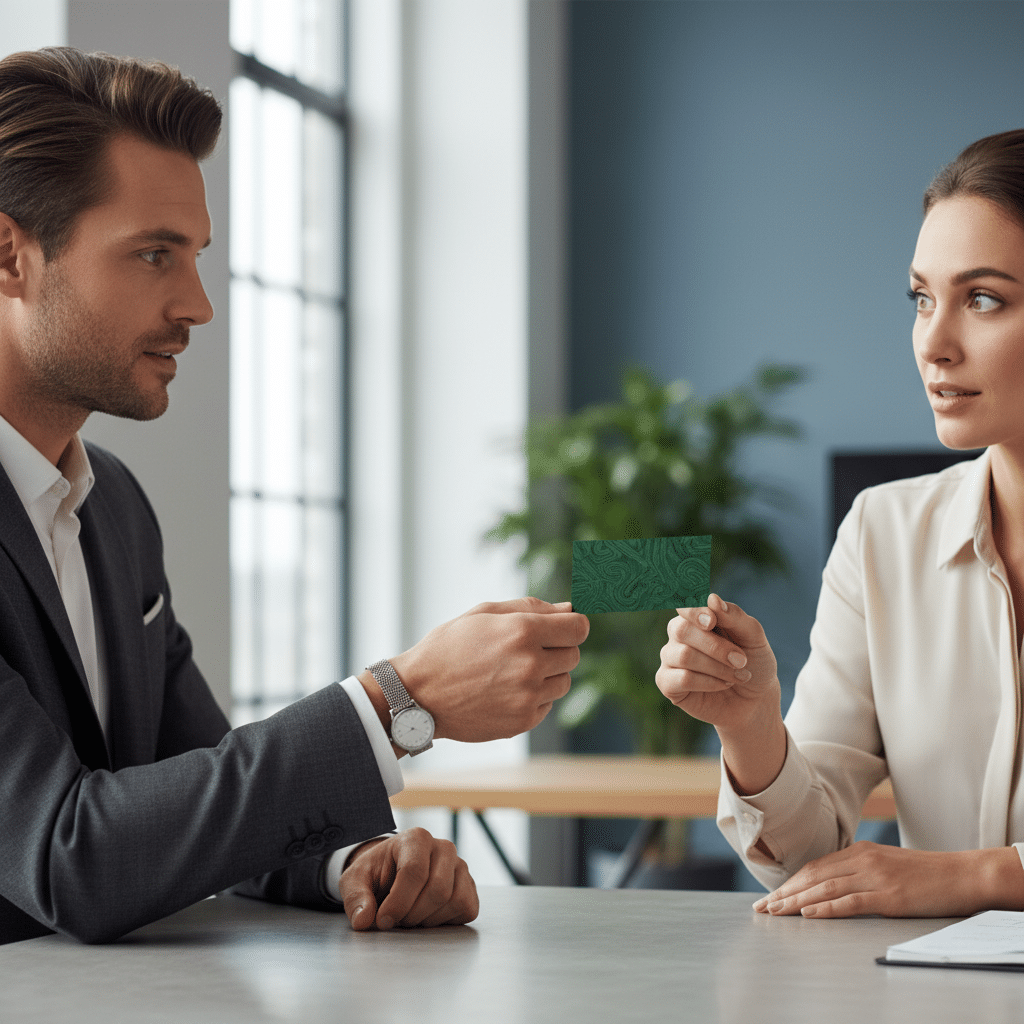 นามบัตรยุคใหม่: 5 ดีไซน์ที่ทำให้ลูกค้าไม่กล้าทิ้ง - modern-business-card-design-tips