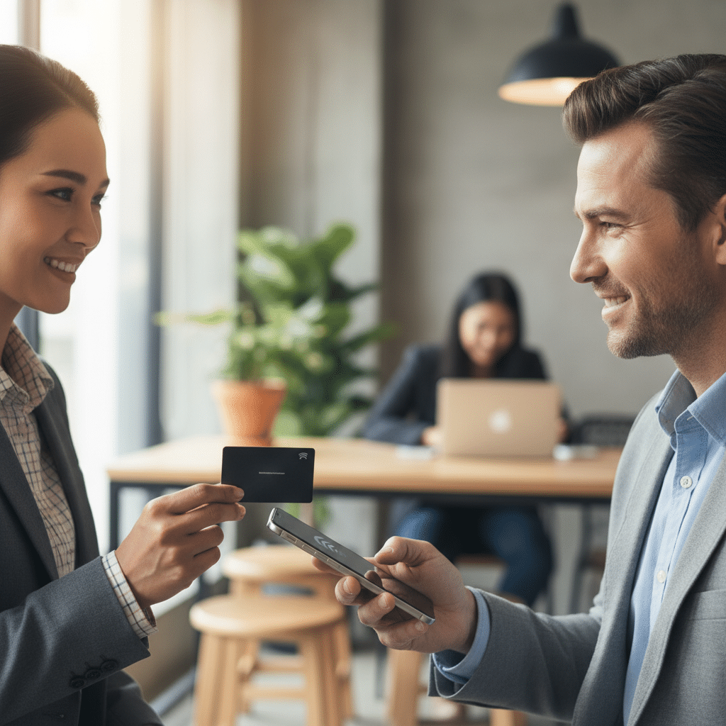 นามบัตร NFC: แตะปุ๊บ ติดต่อปั๊บ เทรนด์ใหม่ SME ต้องมี - nfc-business-card-sme-trend