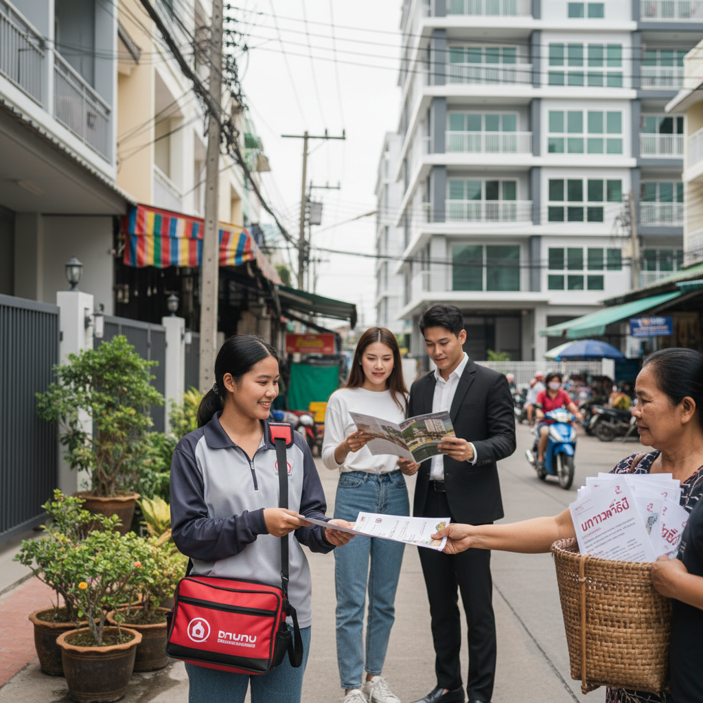 ใบปลิวตายแล้ว? 3 ธุรกิจที่ 'แจกแผ่นพับ' ปิดการขายไวกว่ายิง Ads - offline-marketing-flyer-brochure-strategy-2026