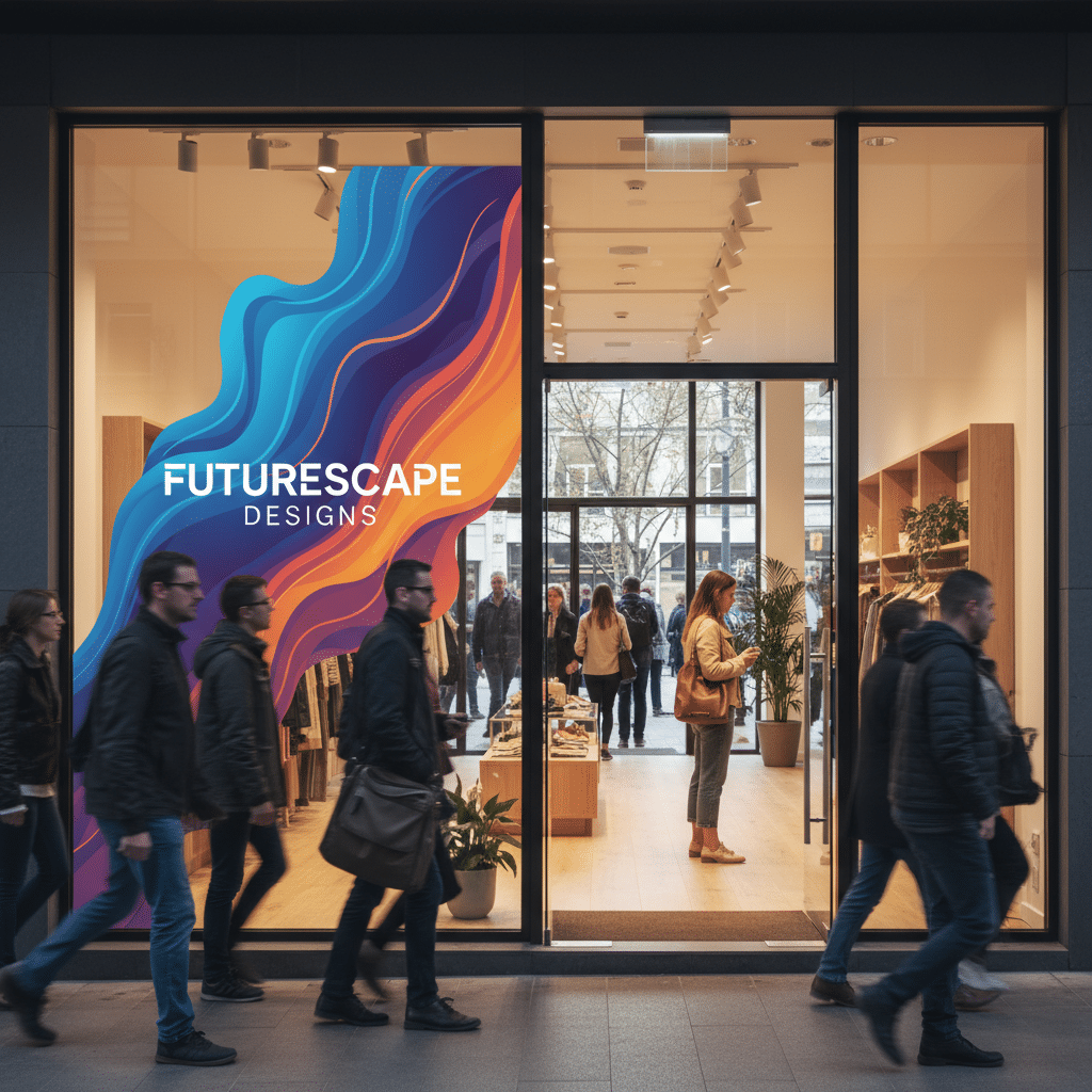 ติดฟิล์มดำลูกค้าไม่กล้าเข้า! แก้ด้วย 'สติ๊กเกอร์ซีทรู (One Way Vision)' บังแดดได้ โชว์แอดสวย คนในมองเห็นชัดแจ๋ว - one-way-vision-sticker-benefits-storefront-decoration