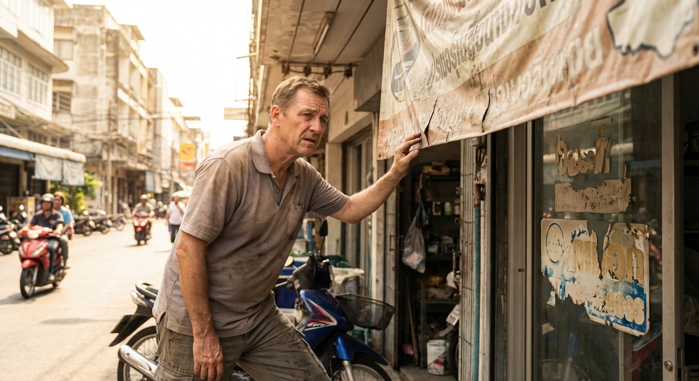 ป้ายซีด = ลูกค้าหนี! 5 วิธีดูแล 'ป้ายหน้าร้าน' ให้สีสดเหมือนใหม่ สู้อากาศเมืองไทยปี 2026 - outdoor-signage-sticker-maintenance-tips-2026