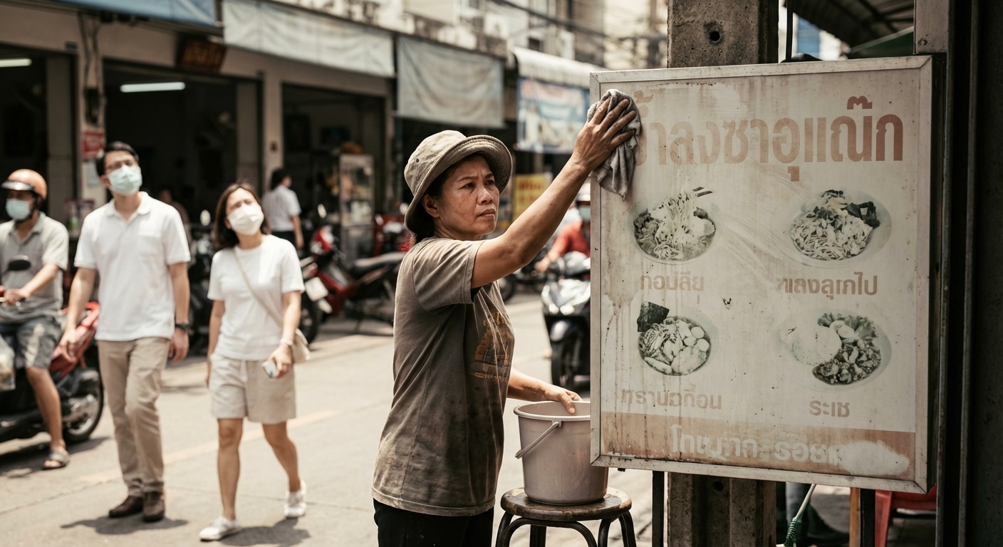 ป้ายหน้าร้านซีด-เก่า แบรนด์ดูหมอง! 3 วิธีดูแล 'ป้ายไวนิล' ให้สีสดเหมือนใหม่ ยืดอายุใช้งานทะลุปี 2026 - outdoor-signage-vinyl-maintenance-tips-2026