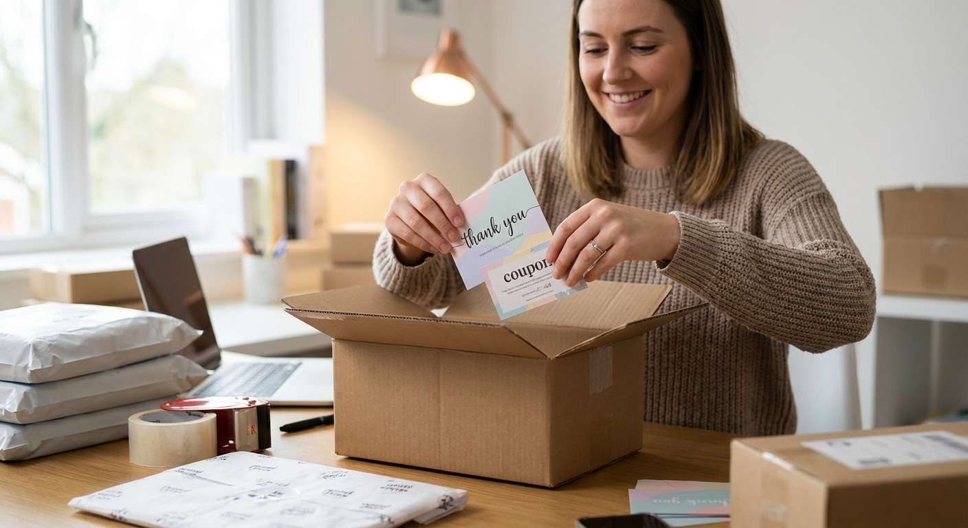 ยอดขายตก? ลอง “ใบปลิวแนบกล่อง” (Package Inserts) ต้นทุนหลักสตางค์ แต่สร้างลูกค้าซื้อซ้ำ - package-inserts-marketing-strategy-increase-retention