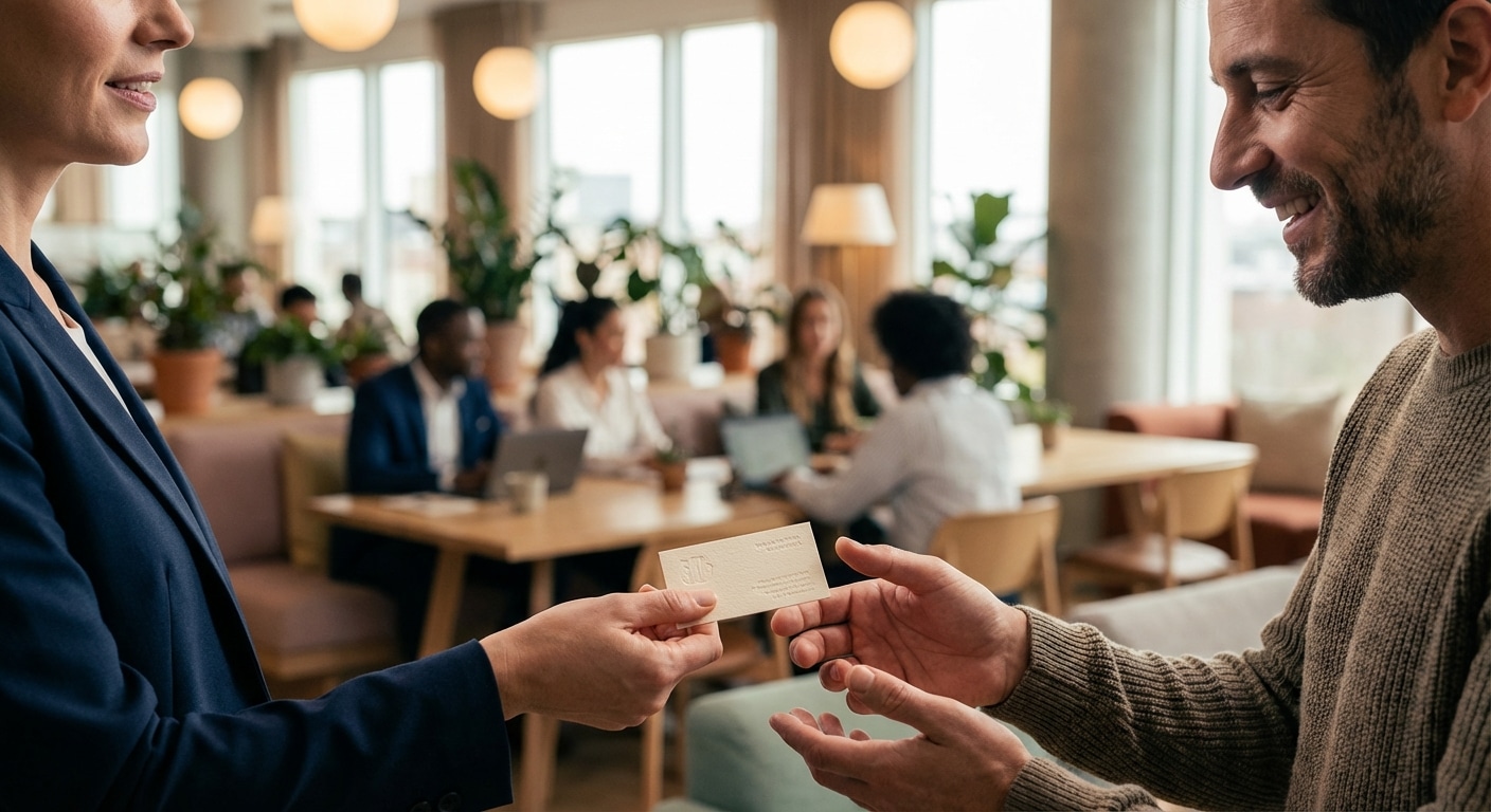 ยุค AI ล้นตลาด! ทำไม 'นามบัตรกระดาษ' ถึงกลับมาเป็นอาวุธปิดการขายที่ทรงพลังในปี 2026 - paper-business-card-vs-digital-marketing-trust-2026