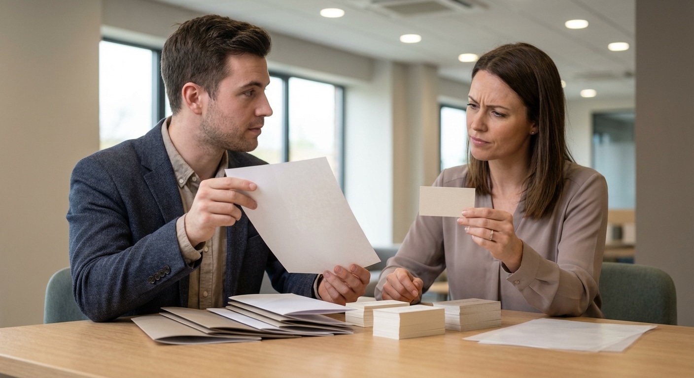 กระดาษบางไปงานดูไม่แพง! วิธีเลือก 'แกรมกระดาษ' ให้เหมาะกับนามบัตรและโบรชัวร์ - paper-gram-weight-selection-guide-business-card