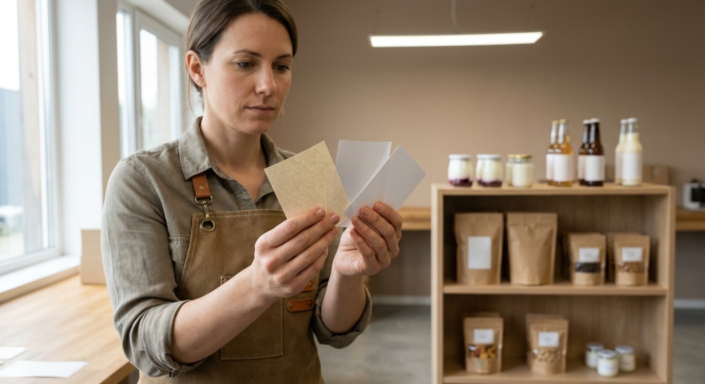 กระดาษ vs PP vs PVC ต่างกันยังไง? คู่มือเลือกเนื้อสติ๊กเกอร์ให้ปัง ไม่พังคาสินค้า - paper-pp-pvc-sticker-material-comparison-guide