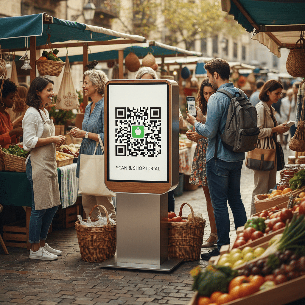 ป้ายโฆษณา + QR Code: เทคนิค Phygital เพิ่มยอดขายหน้าร้าน - phygital-qr-code-marketing-sme