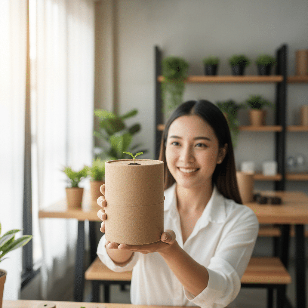 บรรจุภัณฑ์ฝังเมล็ด: เทรนด์ใหม่ SME สร้างแบรนด์รักษ์โลก - plantable-packaging-sme-green-trend