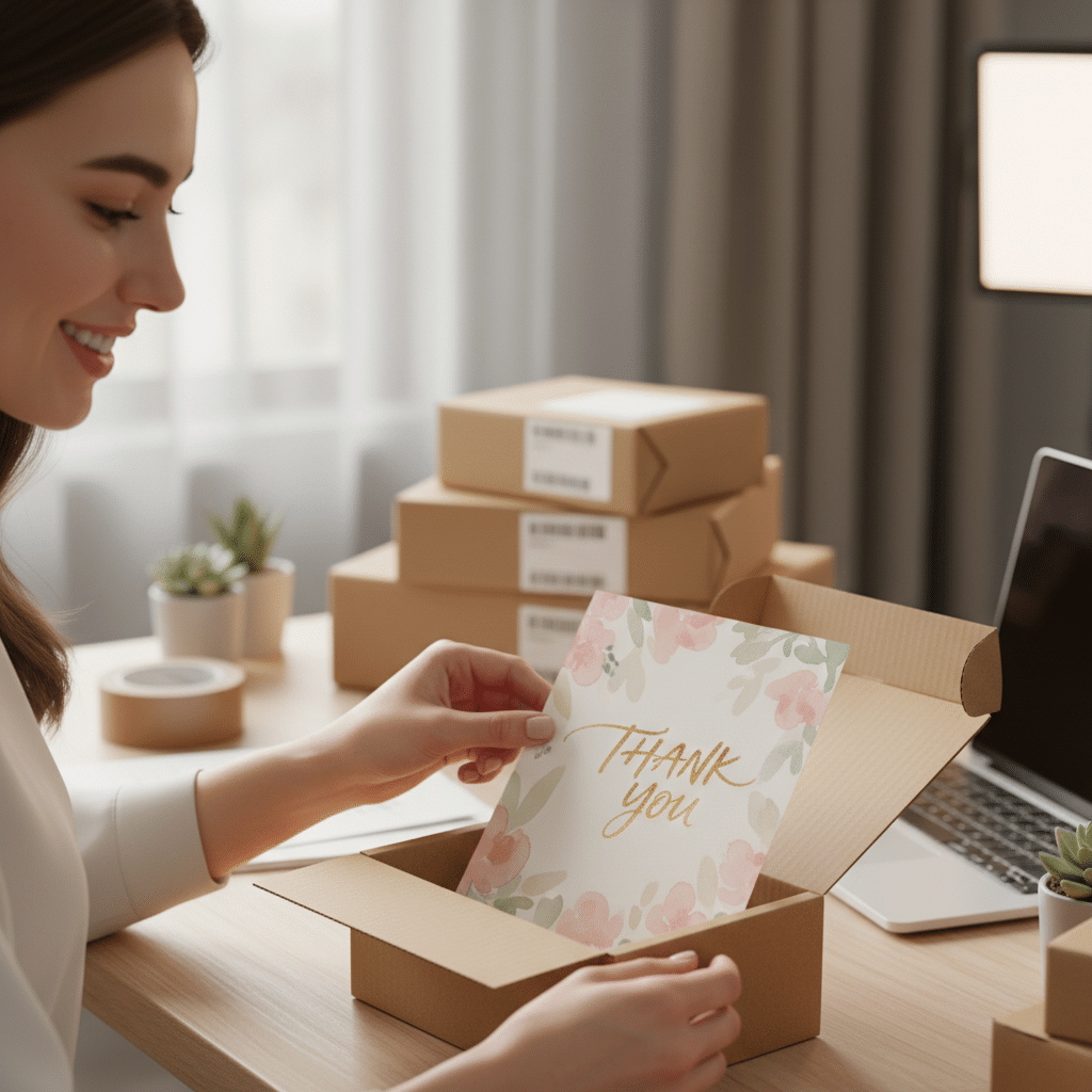 พลังของ Thank You Card: ต้นทุนหลักสตางค์ สร้างยอดขายหลักแสน - power-of-thank-you-card-marketing