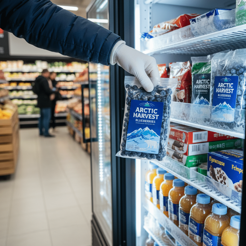 แช่ฟรีซแล้วหลุด? จบปัญหาด้วย 'สติ๊กเกอร์ PP' กันน้ำ 100% แช่เย็นได้ถึง -20 องศา - pp-sticker-frozen-food-label-guide