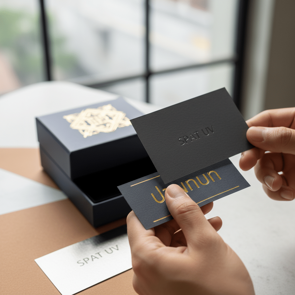 Spot UV, ปั๊มนูน, ฟอยล์: 3 เทคนิคพิมพ์อัปแบรนด์ให้ดูแพง - premium-print-techniques-sme-guide