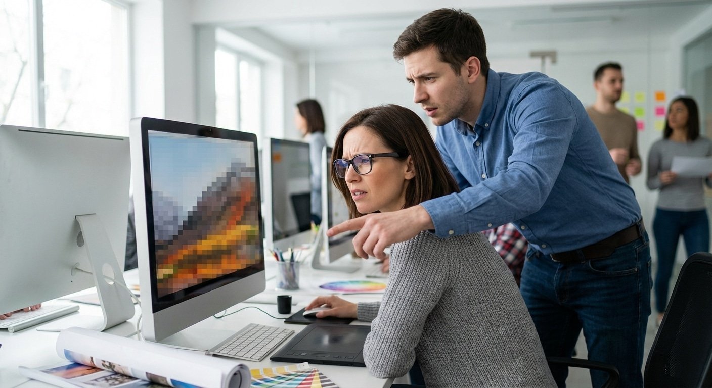 ภาพแตก! ปัญหาใหญ่คนใช้ AI ทำรูปขายของ 2026 เตรียมไฟล์ยังไงให้พิมพ์คมชัด - prepare-ai-generated-images-for-printing-high-res