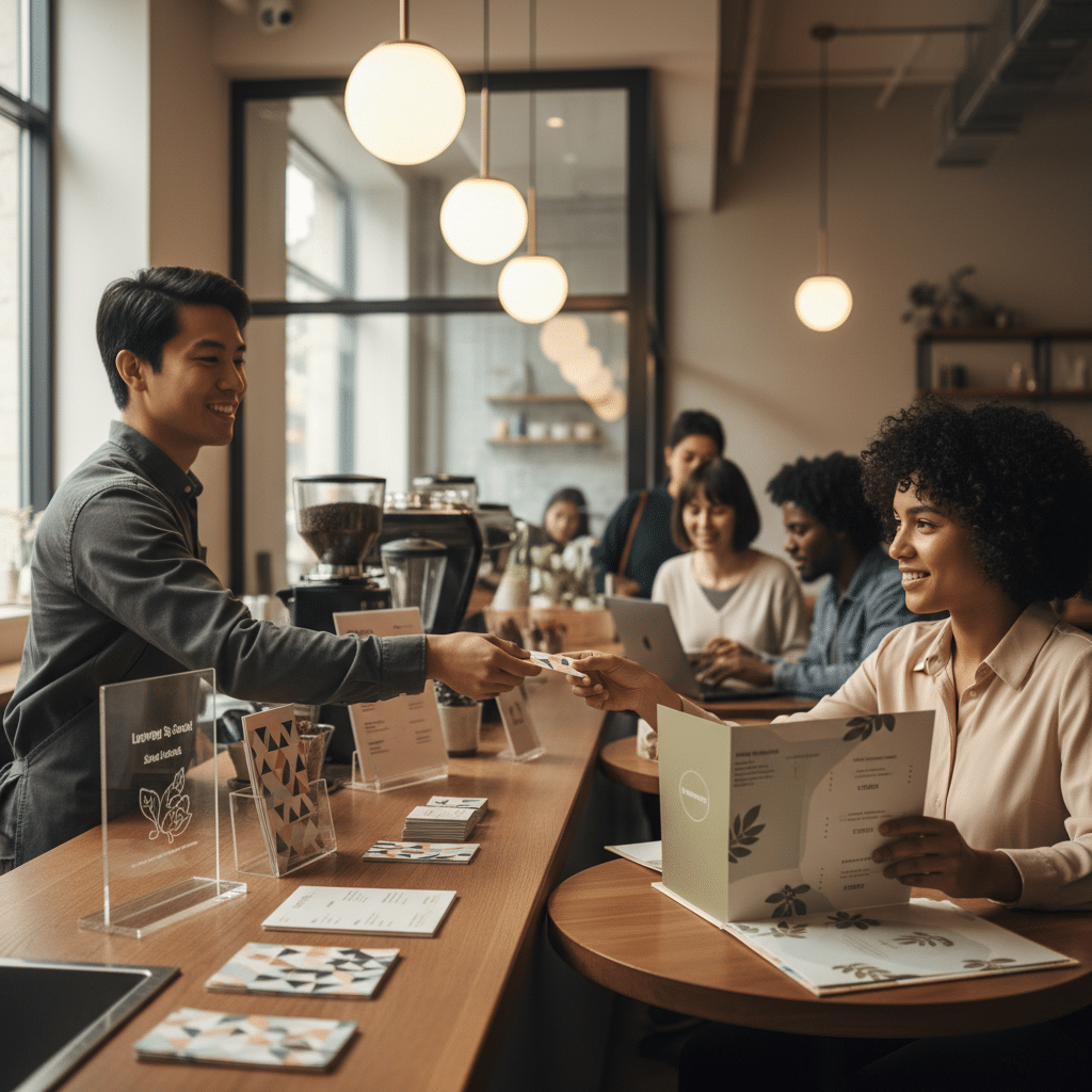 เพิ่มลูกค้าหน้าร้าน! 5 สื่อสิ่งพิมพ์ที่คาเฟ่ต้องมี 2026 - print-marketing-for-local-cafe-2026