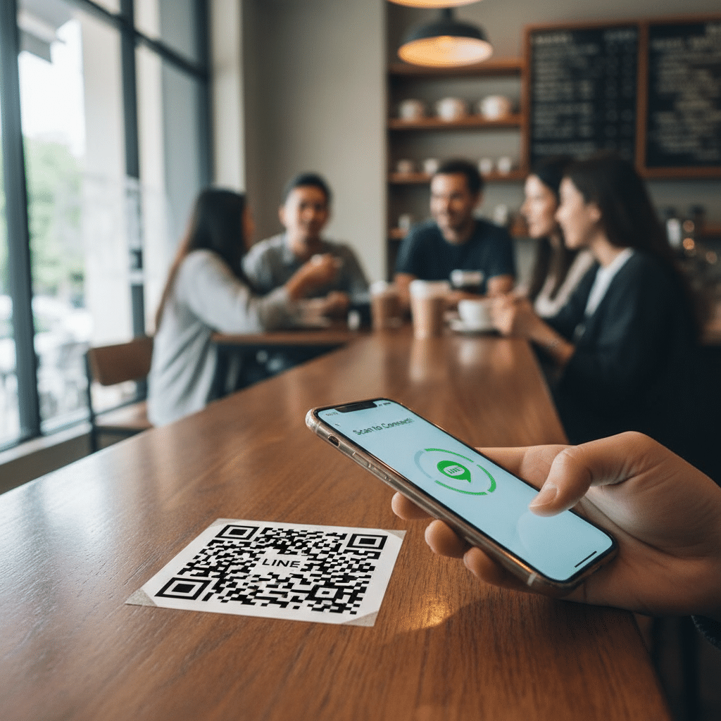 QR Code บนสติ๊กเกอร์: เปลี่ยนลูกค้าหน้าร้านสู่ออนไลน์ - qr-code-sticker-offline-online-marketing