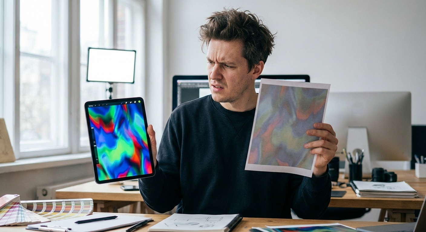 ส่งไฟล์ผิดสีเพี้ยนยับ! 'RGB vs CMYK' ต่างกันยังไง? กฎเหล็กที่กราฟิกมือใหม่ต้องรู้ - rgb-vs-cmyk-color-mode-printing-guide