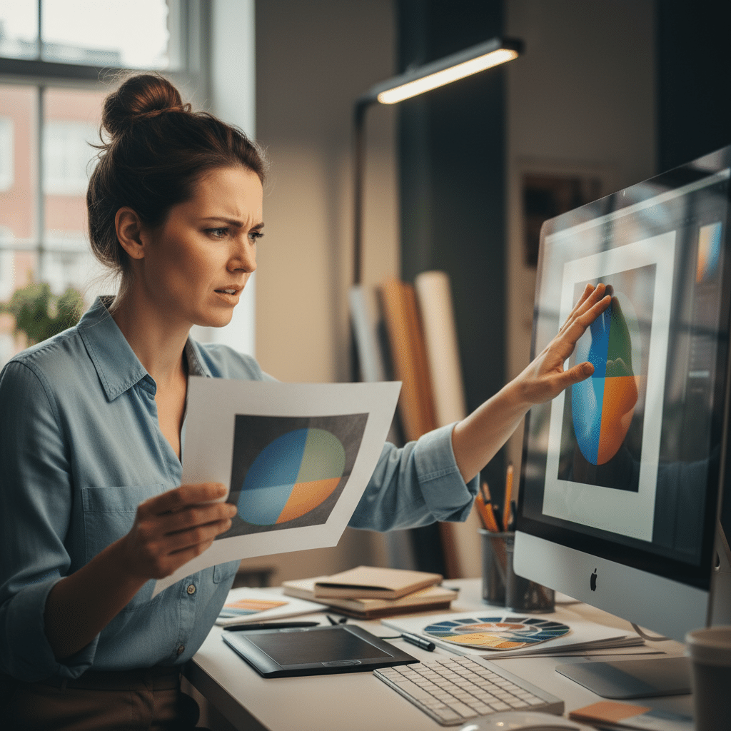 หน้าจอสีสด ทำไมพิมพ์ออกมาหมอง? รู้จัก 'RGB vs CMYK' จบปัญหาสีเพี้ยน งานตรงปก 100% - rgb-vs-cmyk-printing-color-difference-guide