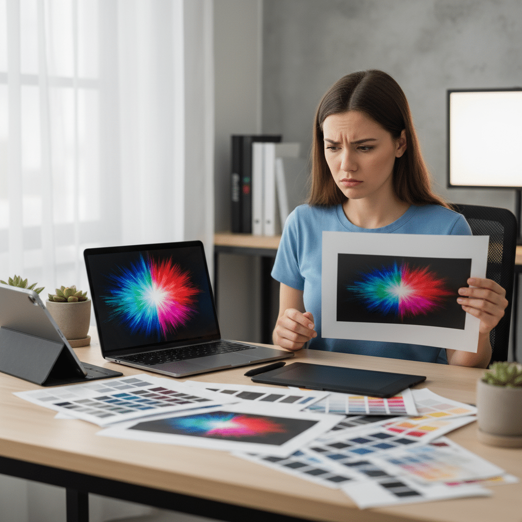 หน้าจอสวยแต่พิมพ์จริงซีด! ไขปัญหาโลกแตก 'RGB vs CMYK' เตรียมไฟล์ยังไงให้สีตรงปก - rgb-vs-cmyk-printing-color-guide