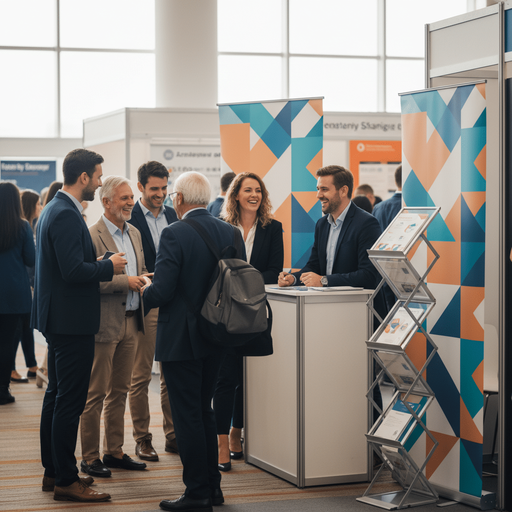 Roll Up & Standee: อาวุธการตลาด SME ออกบูธ/หน้าร้าน - roll-up-standee-sme-marketing-events