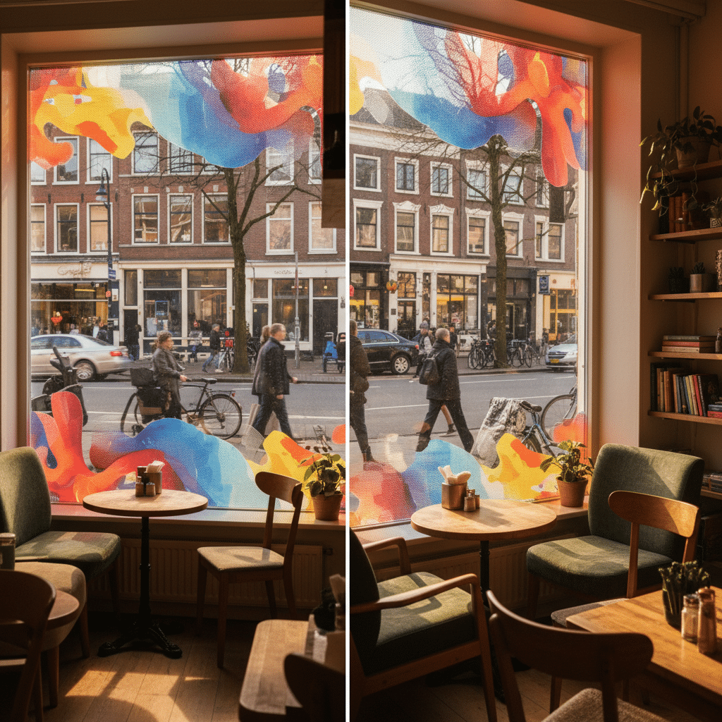 ข้างนอกเห็นรูป ข้างในเห็นวิว! รู้จัก 'สติ๊กเกอร์ซีทรู' (See-Through) ตัวช่วยกรองแสง เพิ่มความเป็นส่วนตัว - see-through-sticker-one-way-vision-benefits