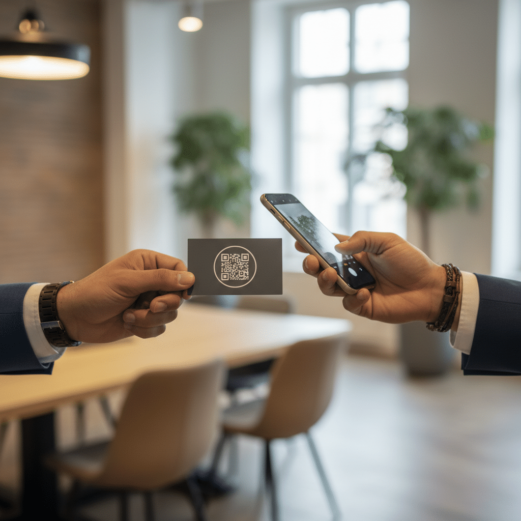 นามบัตรยุคใหม่: ใส่ QR Code ยังไงให้ลูกค้าทักกลับ - smart-business-card-qr-code-marketing