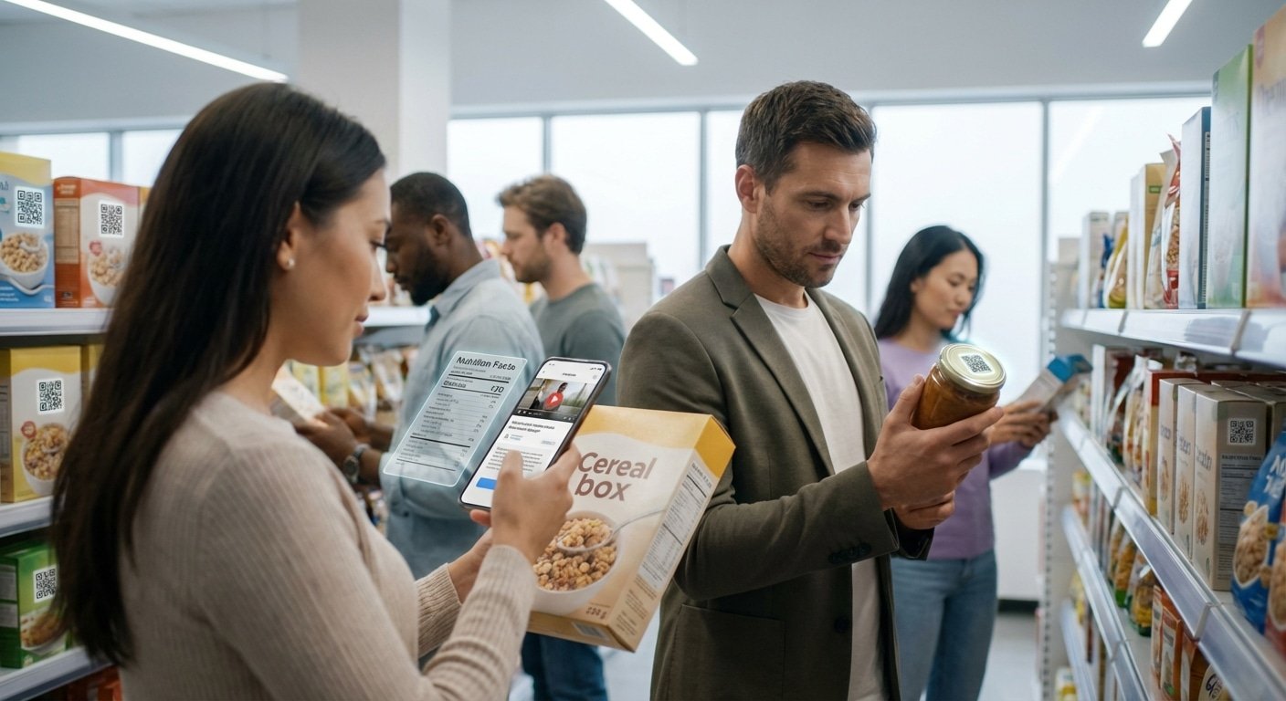 สติ๊กเกอร์พูดได้? เจาะเทรนด์ 'Smart Label' ปี 2027 เชื่อมต่อโลกจริงสู่ดิจิทัลด้วยปลายนิ้ว - smart-label-connected-packaging-nfc-qr-tech-2027