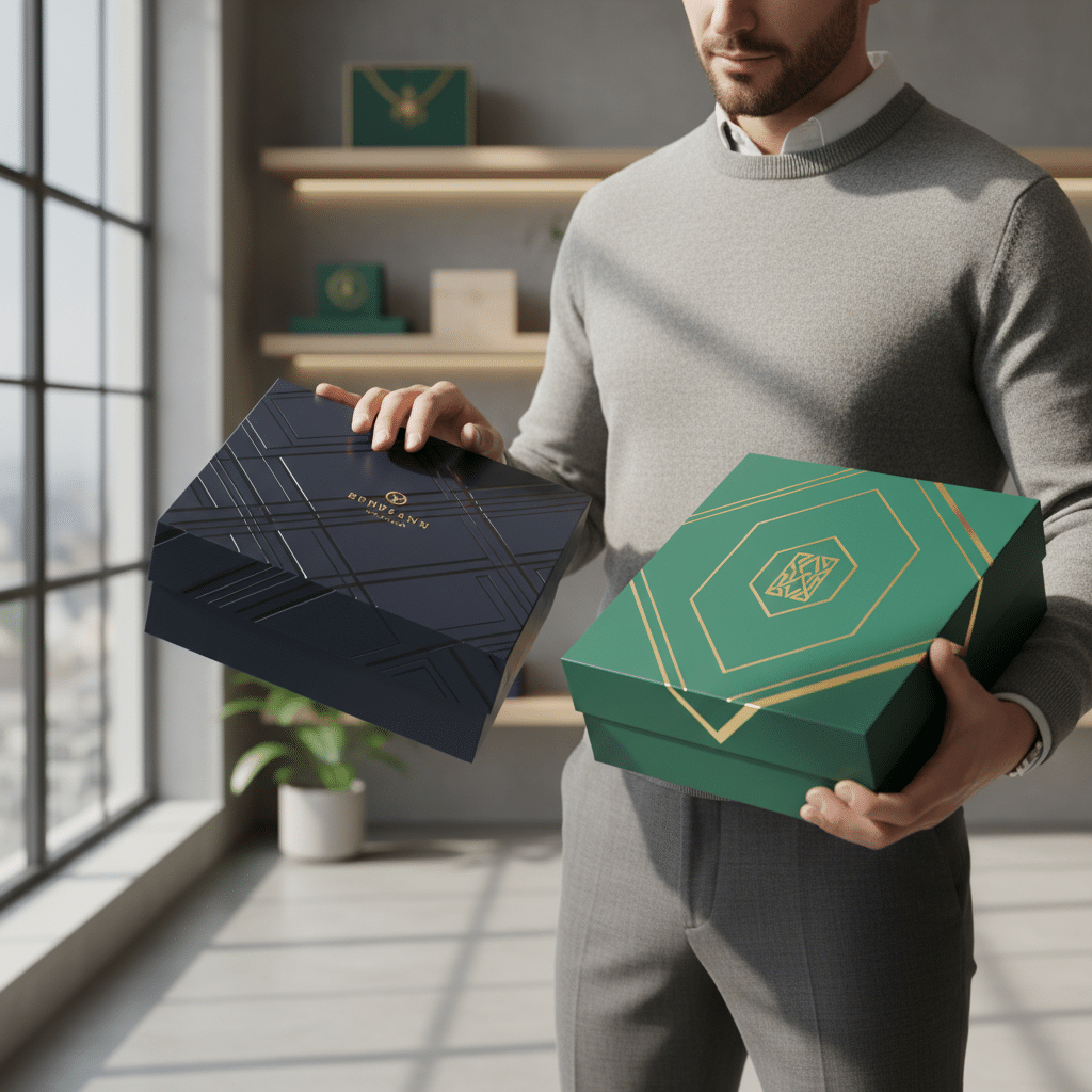 หรูจนลูกค้าทัก! เทคนิค 'Spot UV vs ฟอยล์ทอง' อัปเกรดกล่องสินค้าให้ดูแพง - spot-uv-vs-hot-stamp-foil-packaging-guide