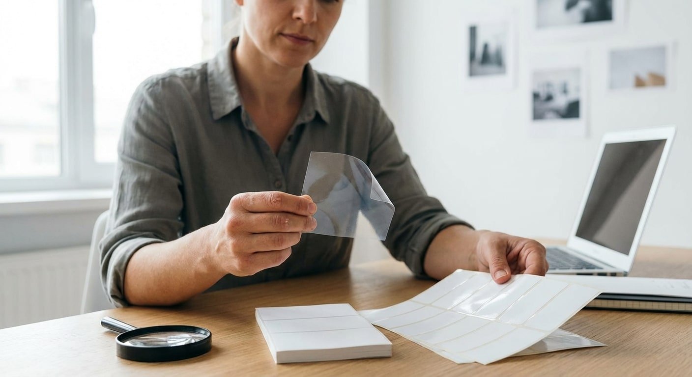 เลือกสติ๊กเกอร์ยังไงให้ปัง? เทียบชัดๆ PP vs PVC vs กระดาษ แบบไหนกันน้ำ-คุ้มทุนสุด - sticker-material-comparison-pp-pvc-paper-guide