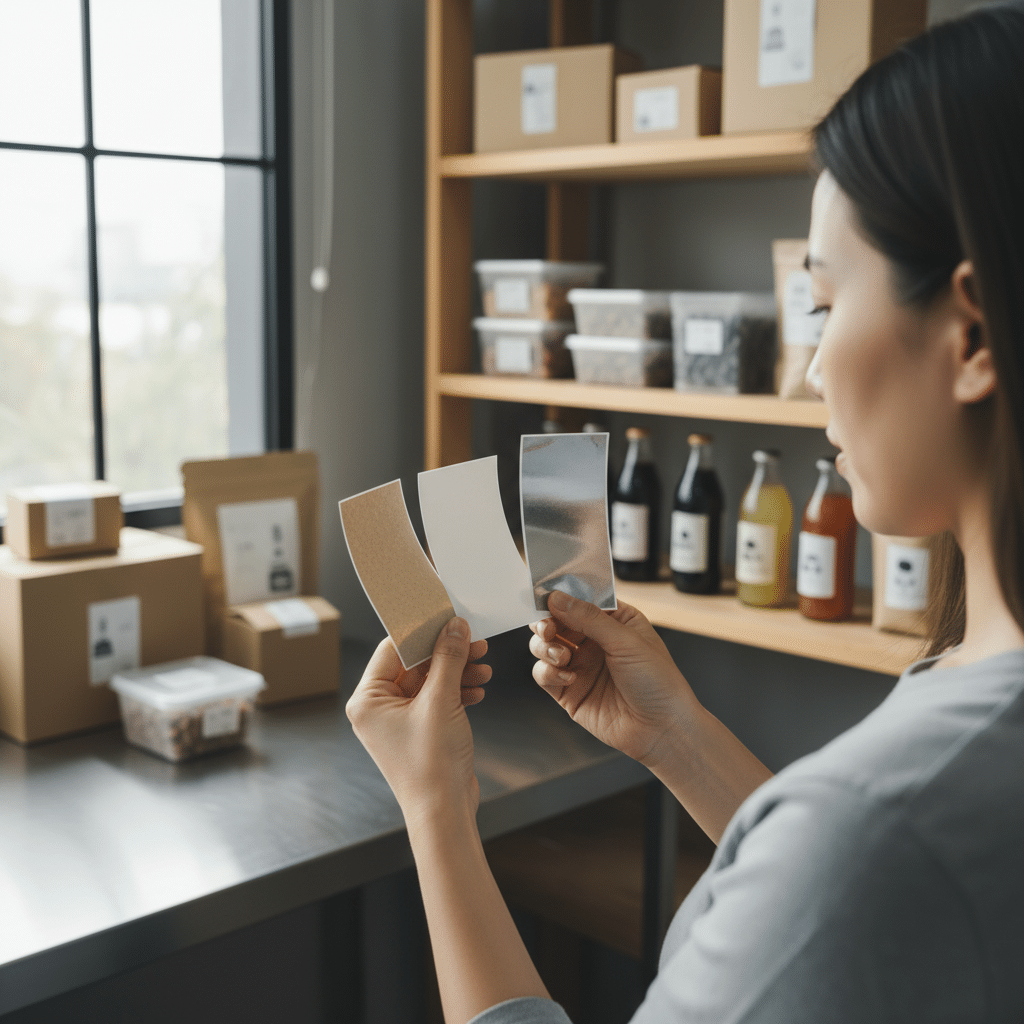 สติ๊กเกอร์ PP vs PVC vs กระดาษ: เลือกให้ถูก ไม่บวม ไม่ลอก - sticker-material-guide-pp-pvc-paper