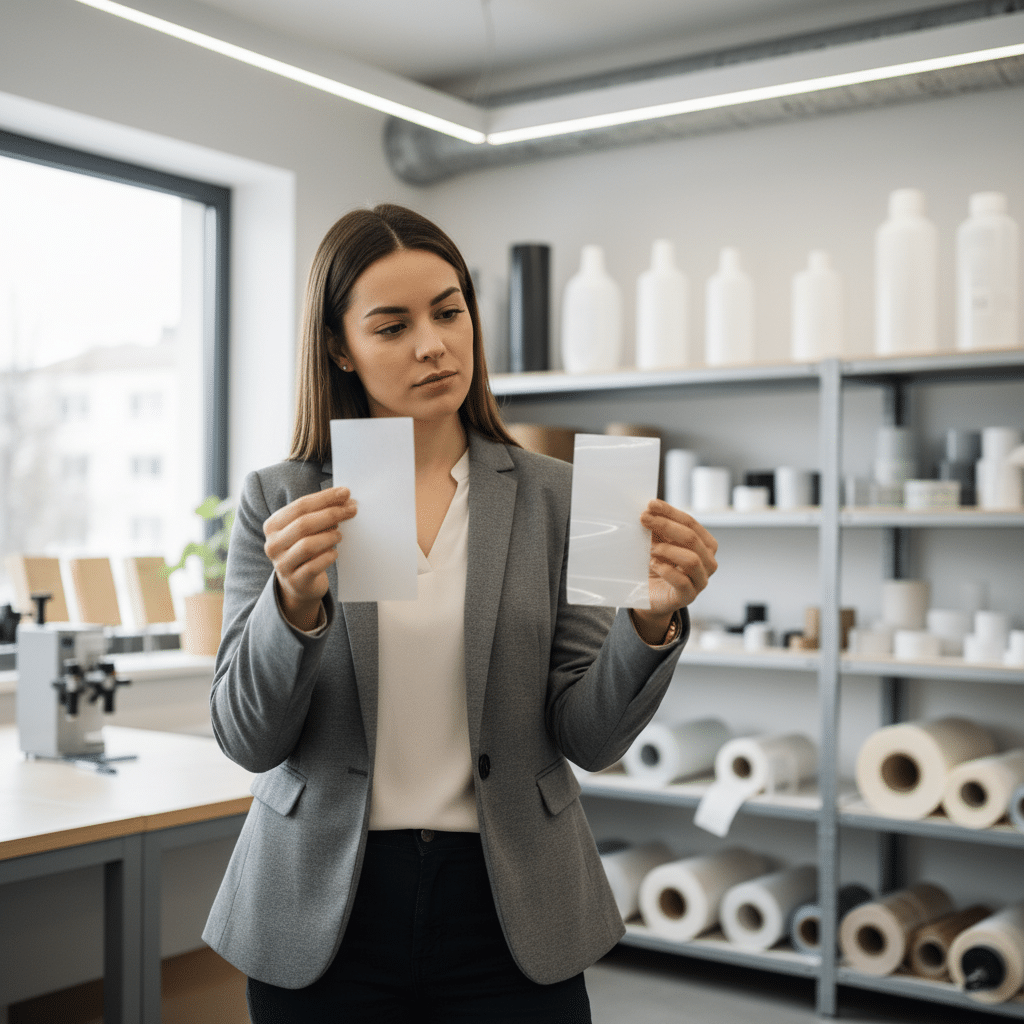 สติ๊กเกอร์ PP vs PVC? เลือกวัสดุฉลากให้เป๊ะปังกับสินค้า - sticker-material-guide-pp-pvc