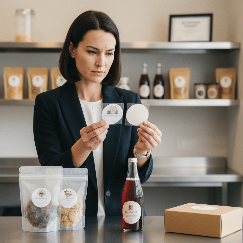 สติ๊กเกอร์กันน้ำ vs กระดาษ? เลือกวัสดุฉลากให้ปัง - sticker-material-guide-sme