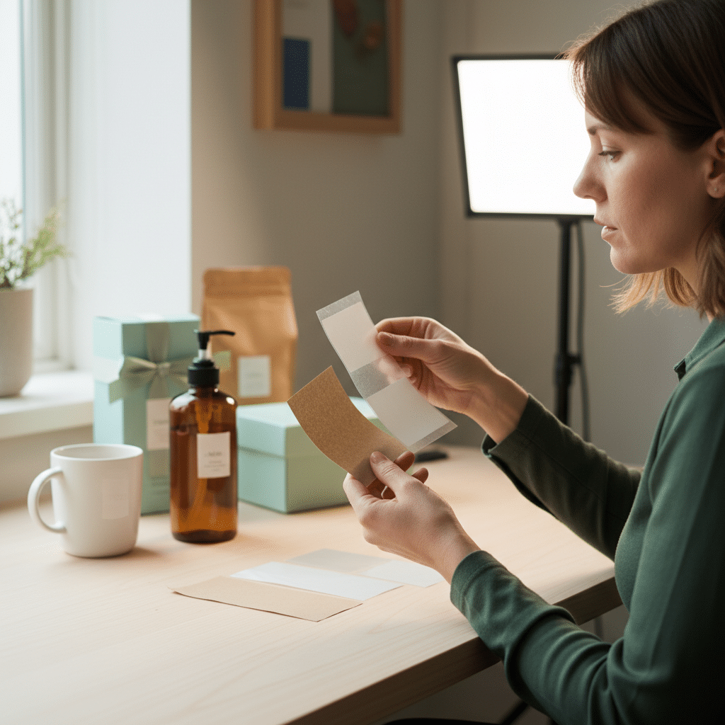 สติ๊กเกอร์กระดาษ vs PP vs PVC: เลือกให้เป็น แบรนด์ไม่พัง - sticker-material-paper-pp-pvc