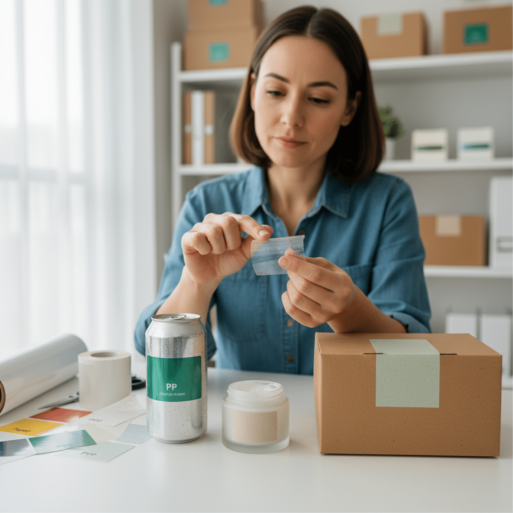 สติ๊กเกอร์ PP, PVC, กระดาษ: เลือกแบบไหนให้เหมาะกับแบรนด์? - sticker-material-pp-pvc-paper-guide