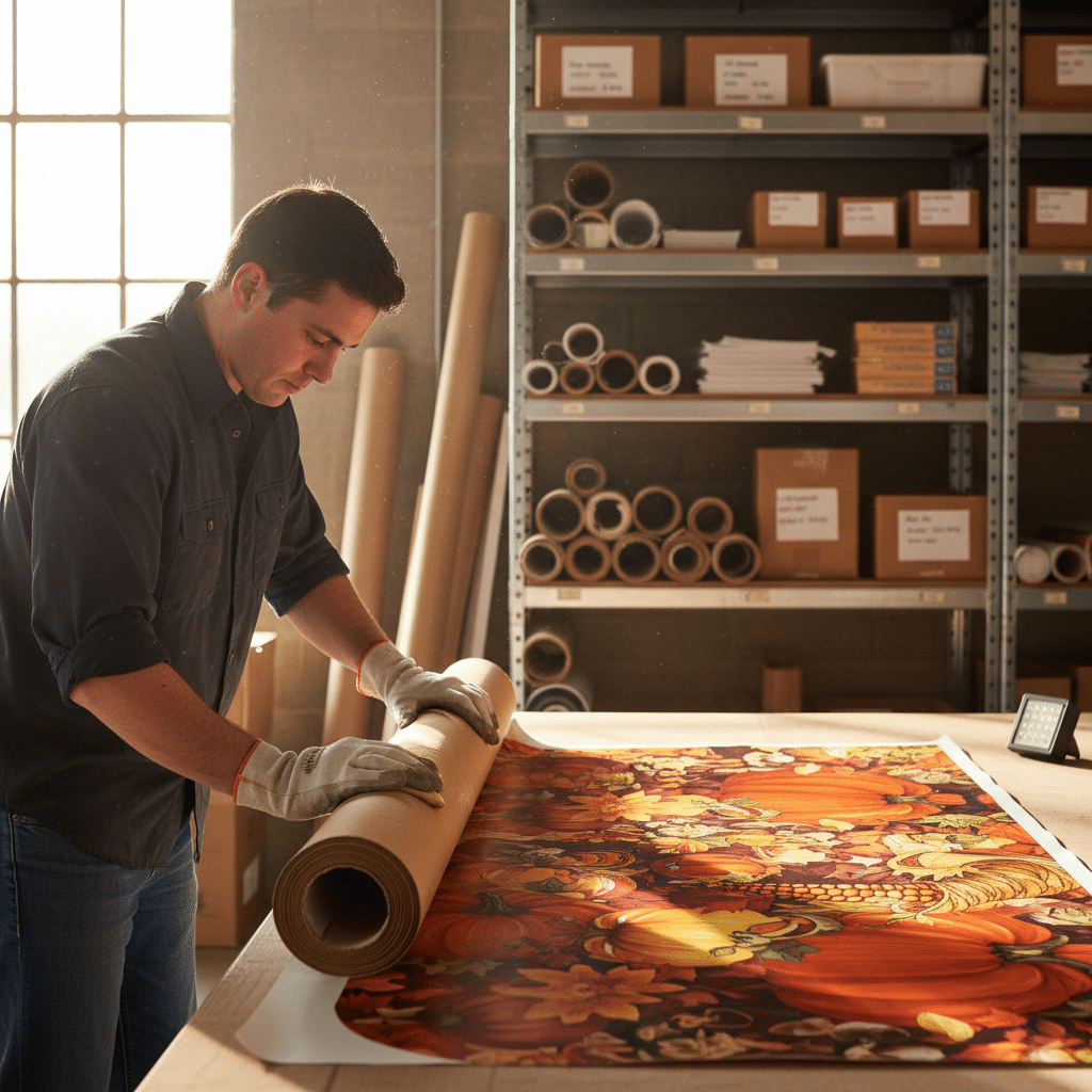 ป้ายไวนิลเก่าเก็บยังไง? ยืดอายุสื่อสิ่งพิมพ์ให้คุ้มค่า - store-vinyl-banner-maintenance-tips