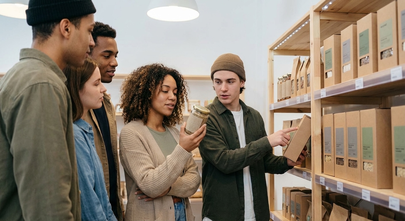 เทรนด์บรรจุภัณฑ์ 2026: ทำไมแบรนด์ดังแห่ใช้ 'ฉลากมินิมอล' ลดสี ลดโลกร้อน? - sustainable-packaging-minimalist-label-trend-2026