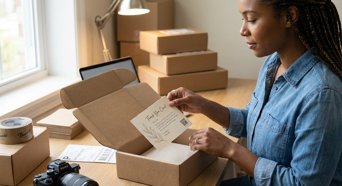 แค่กระดาษใบเดียว? พลิกยอดขายด้วย 'Thank You Card' เทคนิคมัดใจลูกค้าออนไลน์ 2026 - thank-you-card-marketing-strategy-ecommerce-2026