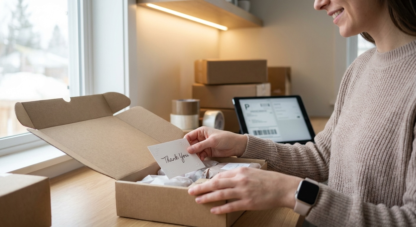 ขายออนไลน์ต้องรู้! เทคนิค 'Micro-Marketing' ด้วยการ์ดขอบคุณใบจิ๋ว ต้นทุนต่ำแต่เรียกลูกค้าซ้ำได้จริง - thank-you-card-micro-marketing-strategy-2026