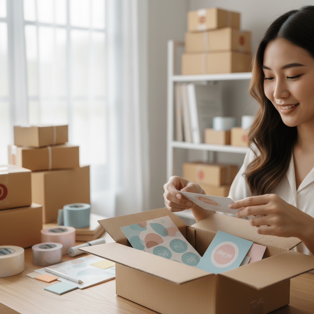 แกะกล่องสร้างแบรนด์: 5 ไอเดียสิ่งพิมพ์เพิ่มลูกค้าประจำ - unboxing-experience-print-marketing-sme