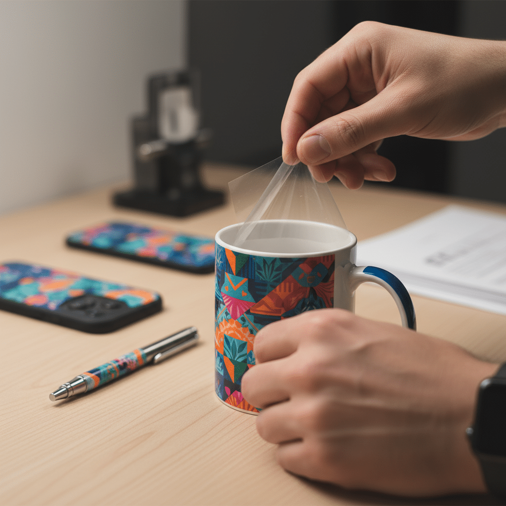 สกรีนแก้วไม่ต้องรอบล็อก! รู้จัก 'UV DTF' นวัตกรรมติดหนึบทุกพื้นผิว ไม่ง้อจำนวนขั้นต่ำ - uv-dtf-printing-technology-custom-gifts