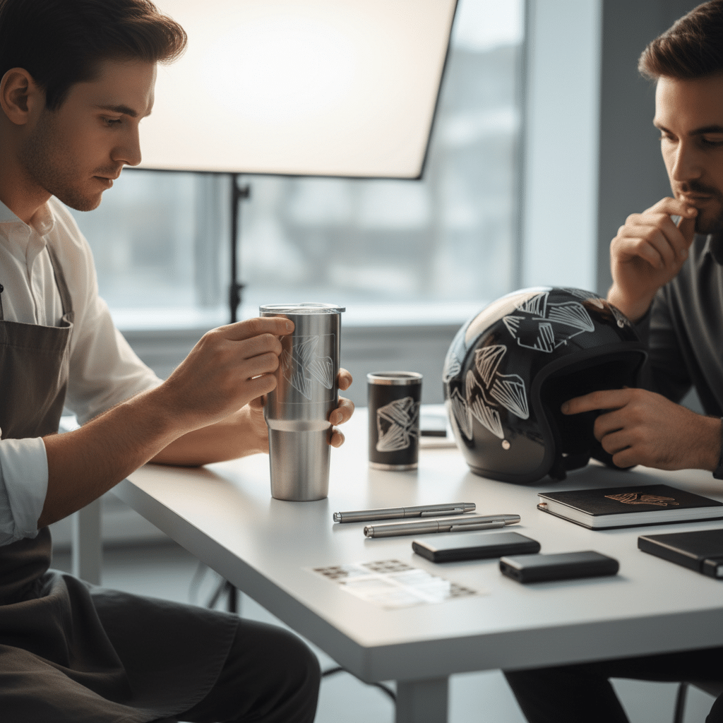 ไม่ต้องสกรีน! 'UV DTF' สติ๊กเกอร์นูน 3D ติดแก้วหรู เริ่ม 1 ชิ้น - uv-dtf-sticker-technology-premium-gift