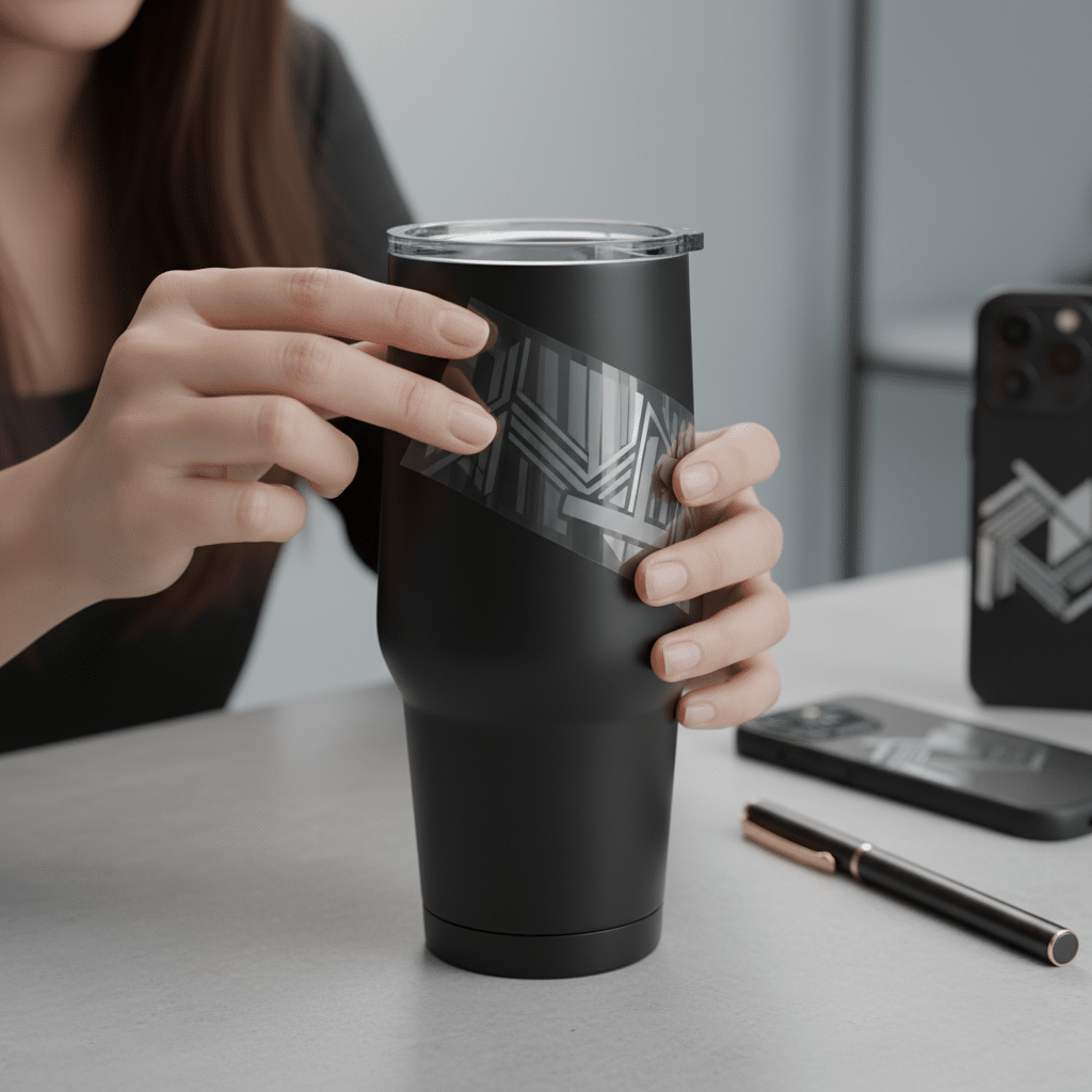 สกรีนแก้วใบเดียวก็ทำได้! รู้จัก 'UV DTF' สติ๊กเกอร์ล่องหน ติดปุ๊บหรูเหมือนสกรีนจริง - uv-dtf-sticker-technology-screen-printing-alternative