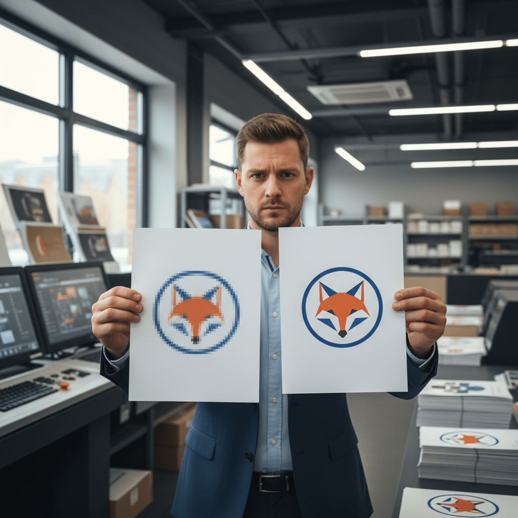 โลโก้แตก! รู้จักไฟล์ Vector vs Raster ก่อนสั่งพิมพ์งาน - vector-vs-raster-print-files