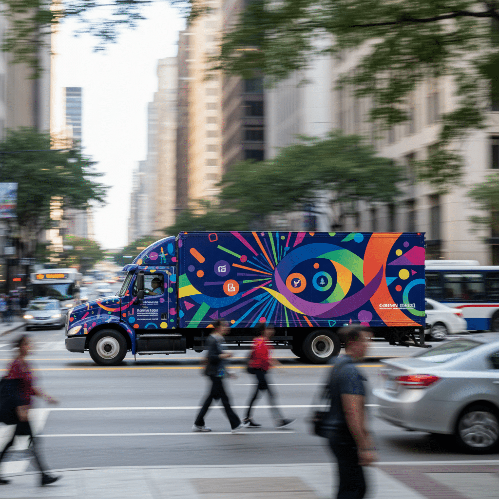 รถส่งของอย่าปล่อยโล่ง! เปลี่ยนเป็น 'Mobile Billboard' วิ่งโฆษณาฟรี 24 ชม. - vehicle-branding-mobile-billboard-marketing-strategy