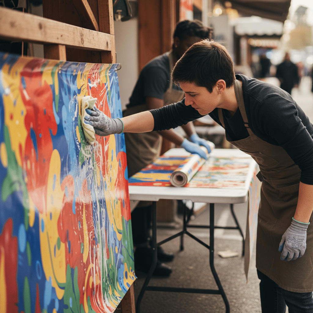 ยืดอายุ 'ป้ายไวนิล' 5 เทคนิคดูแลให้สีสด ทนแดดทนฝน - vinyl-banner-care-tips-longevity