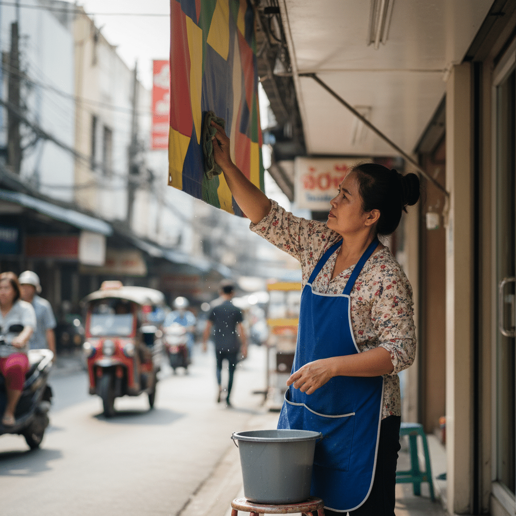 ยืดอายุ 'ป้ายไวนิล' 3-5 ปี: เคล็ดลับดูแลฉบับ SME - vinyl-sign-maintenance-tips-sme