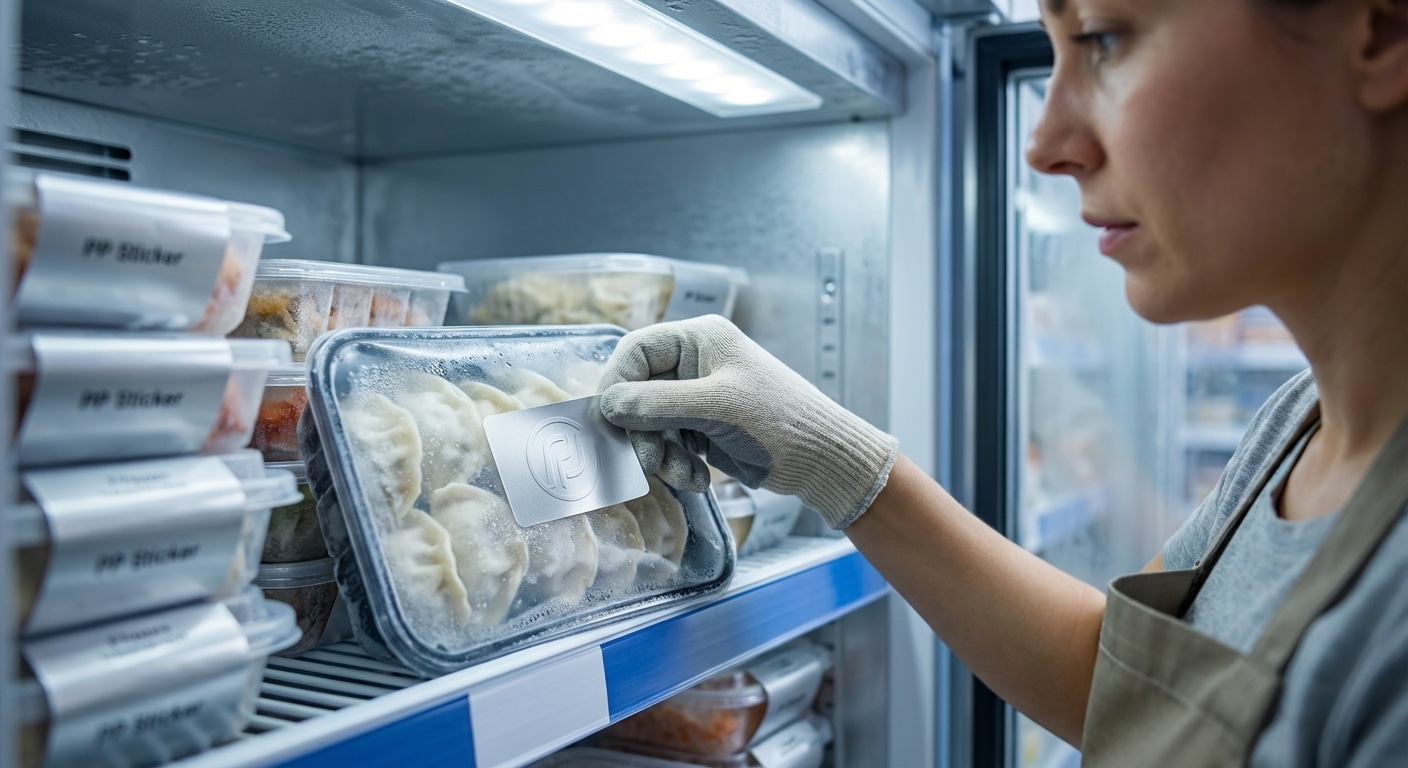 แช่ฟรีซไม่หลุด! จบปัญหาฉลากลอกด้วย 'สติ๊กเกอร์ PP' กันน้ำ 100% - waterproof-pp-sticker-frozen-food-solution-2026